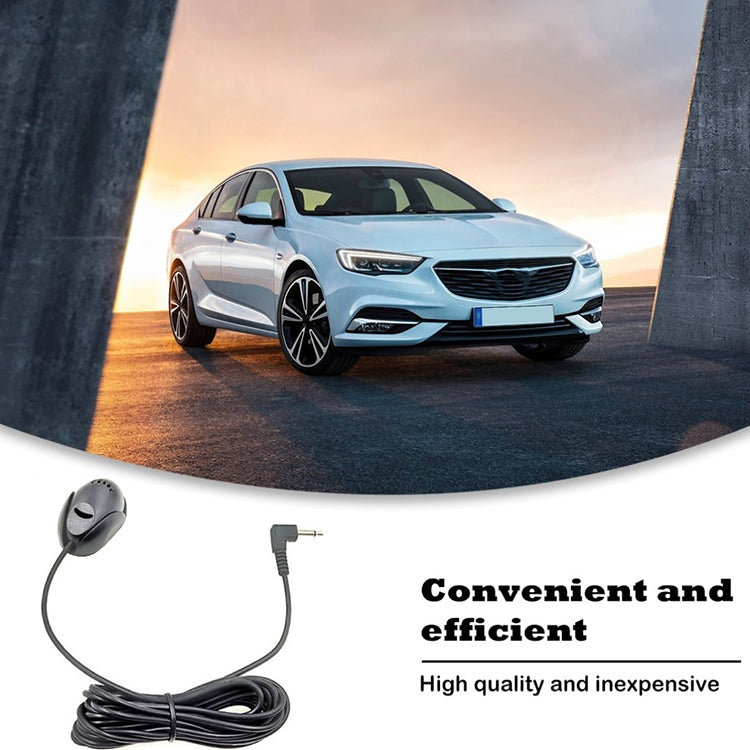 ZJ010MR Mono Cắm Góc 2.5mm Micro Ngoài Dán Loa Định Vị GPS Xe Hơi Bluetooth, Chiều dài: 3m, 2.5mm