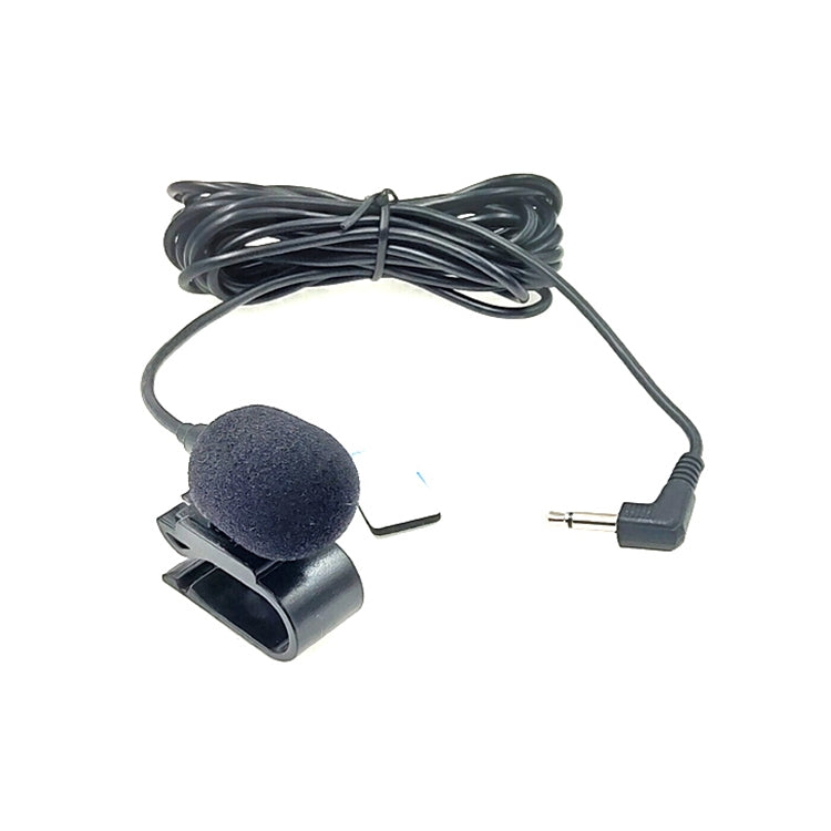 Microphone Lavalier Mono kẹp dán ZJ025MR cho GPS ô tô / âm thanh DVD hỗ trợ Bluetooth, chiều dài cáp: 3m, jack 2.5mm góc 90 độ, jack 2.5mm góc mono