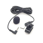 Microphone Lavalier Mono kẹp dán ZJ025MR cho GPS ô tô / âm thanh DVD hỗ trợ Bluetooth, chiều dài cáp: 3m, jack 3.5mm góc 90 độ, jack 3.5mm góc mono