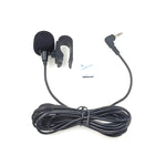 Microphone Lavalier Stereo kẹp dán ZJ025MR cho GPS ô tô / âm thanh DVD hỗ trợ Bluetooth, chiều dài cáp: 3m, jack 2.5mm góc 90 độ, jack 2.5mm góc stereo