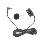 Microphone Lavalier Stereo kẹp dán ZJ025MR cho GPS ô tô / âm thanh DVD hỗ trợ Bluetooth, chiều dài cáp: 3m, jack 2.5mm góc 90 độ, jack 2.5mm góc stereo