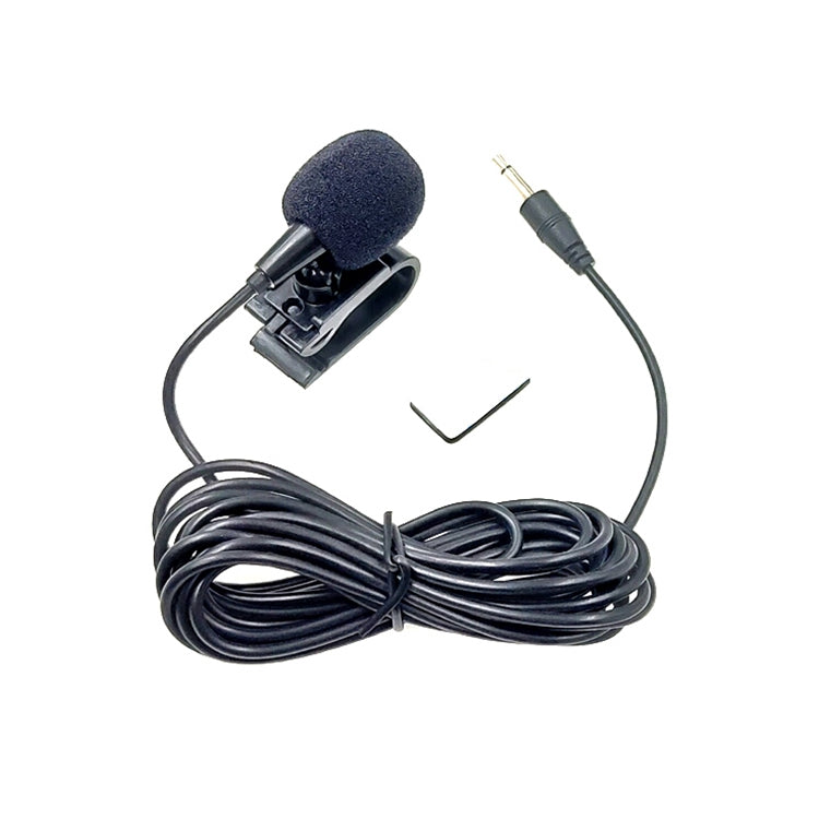 Microphone Lavalier Mono jack 2.5mm kẹp dán ZJ025MR cho GPS ô tô / âm thanh DVD hỗ trợ Bluetooth, chiều dài cáp: 3m, jack 2.5mm mono