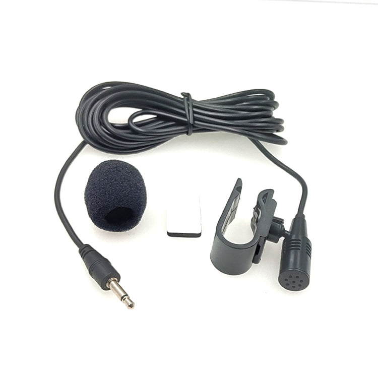 Microphone Lavalier Mono jack 2.5mm kẹp dán ZJ025MR cho GPS ô tô / âm thanh DVD hỗ trợ Bluetooth, chiều dài cáp: 3m, jack 2.5mm mono