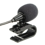 Microphone Lavalier Mono jack 2.5mm kẹp dán ZJ025MR cho GPS ô tô / âm thanh DVD hỗ trợ Bluetooth, chiều dài cáp: 3m, jack 2.5mm mono