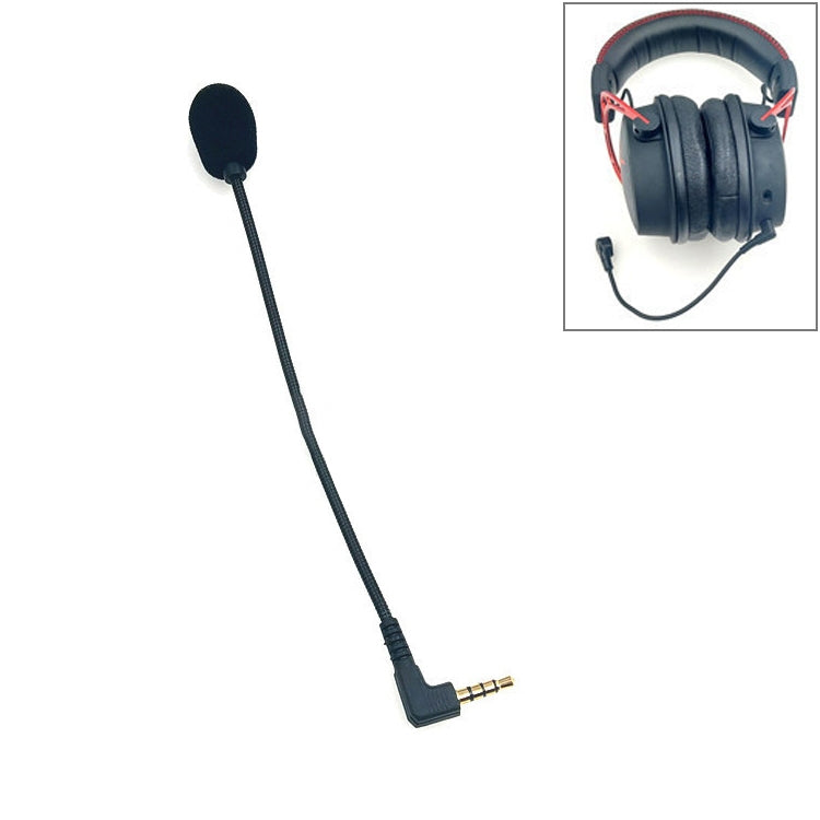ZJ033MR-03 Tai nghe chơi game cắm góc 3.5mm 4 chân dài 19cm, micro thu âm trực tiếp, cáp 4 chân góc 17cm