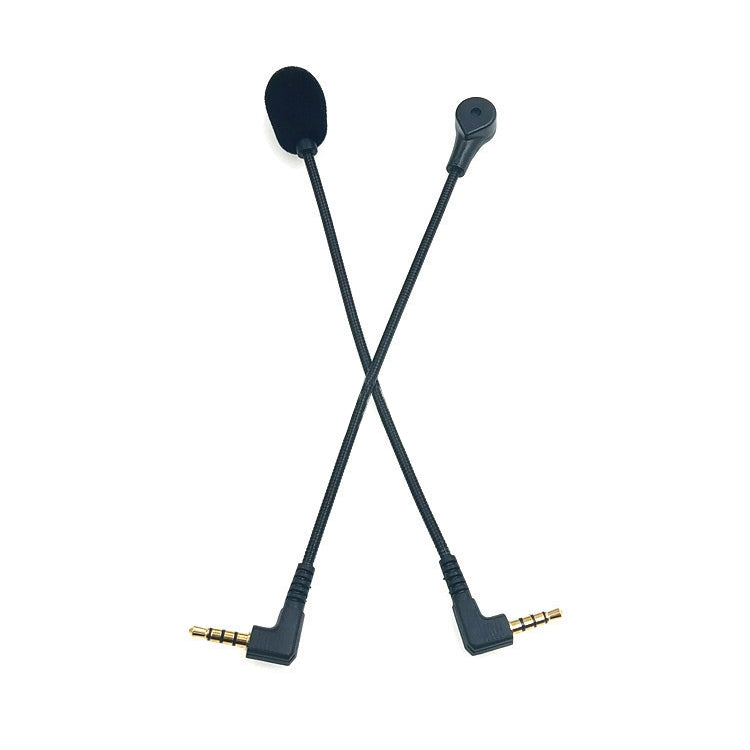 ZJ033MR-03 Tai nghe chơi game cắm góc 3.5mm 4 chân dài 19cm, micro thu âm trực tiếp, cáp 4 chân góc 17cm