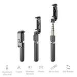 Chân đế tự sướng Bluetooth gập hợp kim nhôm L03, L03 Trắng, L03 Đen