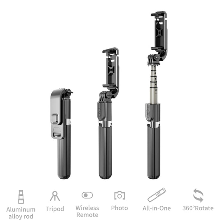 Chân đế tự sướng Bluetooth gập hợp kim nhôm L03, L03 Trắng, L03 Đen