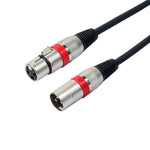 Dây cáp micro chống nhiễu 3 chân XLR đực sang XLR cái dài 3m, màu đỏ