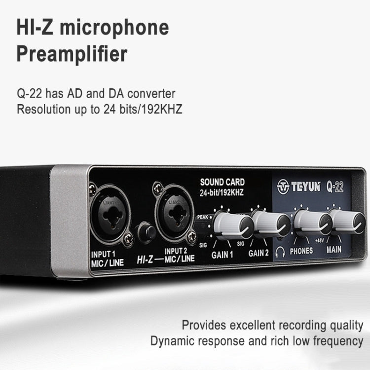 Micro USB TEYUN Q-22 cho máy tính, không cần driver, kèm sound card ngoài, Q-22