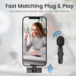 Micro không dây Lavalier giao diện 8 chân EP033T, EP033T 8 chân