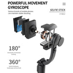 Gimbal Q08 có điều khiển từ xa Bluetooth, Chân máy, Gậy selfie, Q08 (Đen), Q08 (Trắng)