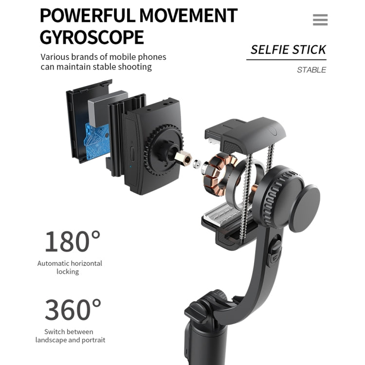 Gimbal Q08 có điều khiển từ xa Bluetooth, Chân máy, Gậy selfie, Q08 (Đen), Q08 (Trắng)