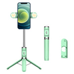 Gậy tự sướng chân máy điều khiển từ xa Bluetooth với đèn chiếu sáng kép, Đèn chiếu sáng kép (Đen), Đèn chiếu sáng kép (Xanh lá), Đèn chiếu sáng kép (Đỏ), Đèn chiếu sáng kép (Vàng)