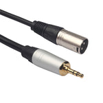 Dây cáp âm thanh 3.5mm đực sang XLR đực TC210KM173, Chiều dài: 0.3m, 3.5mm đực sang XLR đực