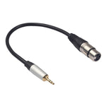 Dây cáp âm thanh 3.5mm đực sang XLR cái TC210KF183, Chiều dài: 0.3m, 3.5mm đực sang XLR cái