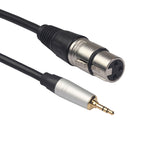 Dây cáp âm thanh 3.5mm đực sang XLR cái TC210KF183, Chiều dài: 0.3m, 3.5mm đực sang XLR cái