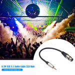 Dây cáp âm thanh 3.5mm đực sang XLR cái TC210KF183, Chiều dài: 0.3m, 3.5mm đực sang XLR cái
