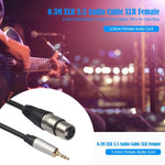 Dây cáp âm thanh 3.5mm đực sang XLR cái TC210KF183, Chiều dài: 0.3m, 3.5mm đực sang XLR cái