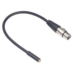 Dây cáp âm thanh TC227K18-03 3.5mm cái sang XLR cái, Chiều dài: 0.3m, 3.5mm cái sang XLR cái