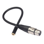 Dây cáp âm thanh TC227K18-03 3.5mm cái sang XLR cái, Chiều dài: 0.3m, 3.5mm cái sang XLR cái