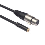 Dây cáp âm thanh TC227K18-03 3.5mm cái sang XLR cái, Chiều dài: 0.3m, 3.5mm cái sang XLR cái