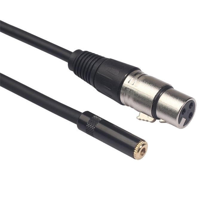 Dây cáp âm thanh TC227K18-03 3.5mm cái sang XLR cái, Chiều dài: 0.3m, 3.5mm cái sang XLR cái