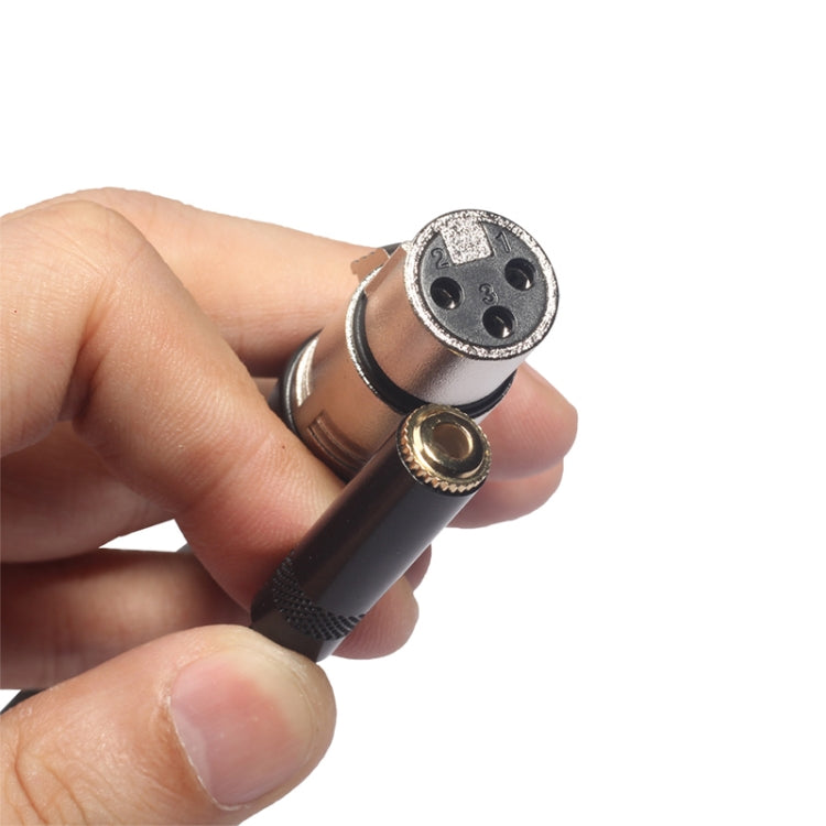 Dây cáp âm thanh TC227K18-03 3.5mm cái sang XLR cái, Chiều dài: 0.3m, 3.5mm cái sang XLR cái