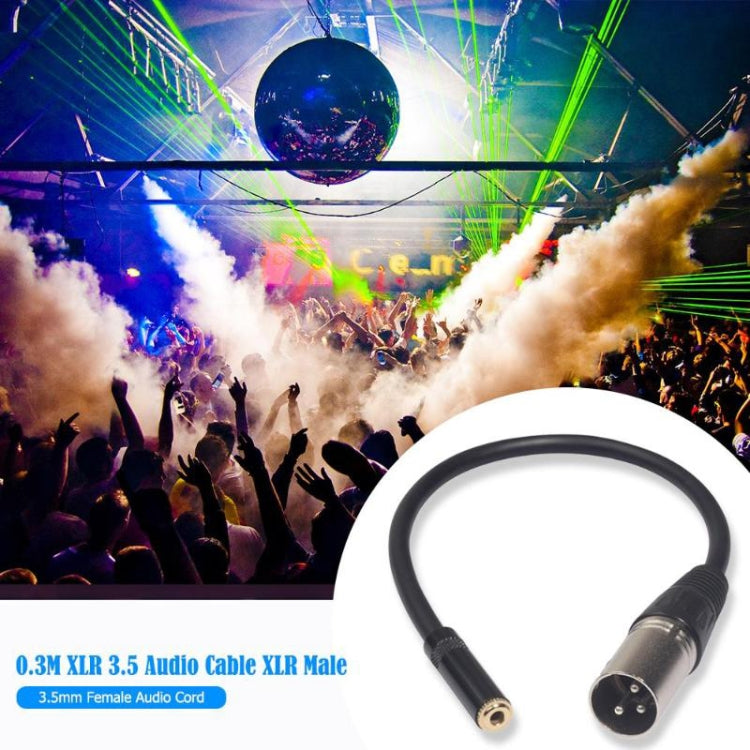 Dây cáp âm thanh TC227K18-03 3.5mm cái sang XLR cái, Chiều dài: 0.3m, 3.5mm cái sang XLR cái