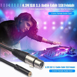 Dây cáp âm thanh TC227K18-03 3.5mm cái sang XLR cái, Chiều dài: 0.3m, 3.5mm cái sang XLR cái