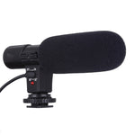 MIC-02 Microphone stereo âm thanh rõ ràng tần số 30-18000Hz cho điện thoại thông minh, Dài cáp: 28cm