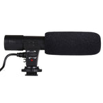 MIC-02 Microphone stereo âm thanh rõ ràng tần số 30-18000Hz cho điện thoại thông minh, Dài cáp: 28cm