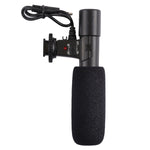 MIC-02 Microphone stereo âm thanh rõ ràng tần số 30-18000Hz cho điện thoại thông minh, Dài cáp: 28cm