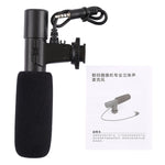 MIC-02 Microphone stereo âm thanh rõ ràng tần số 30-18000Hz cho điện thoại thông minh, Dài cáp: 28cm