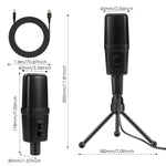 Yanmai SF-970 Microphone thu âm tụ điện chuyên nghiệp kèm giá đỡ tripod & cáp USB, Dài cáp: 1.8m
