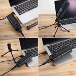 Yanmai SF-970 Microphone thu âm tụ điện chuyên nghiệp kèm giá đỡ tripod & cáp USB, Dài cáp: 1.8m
