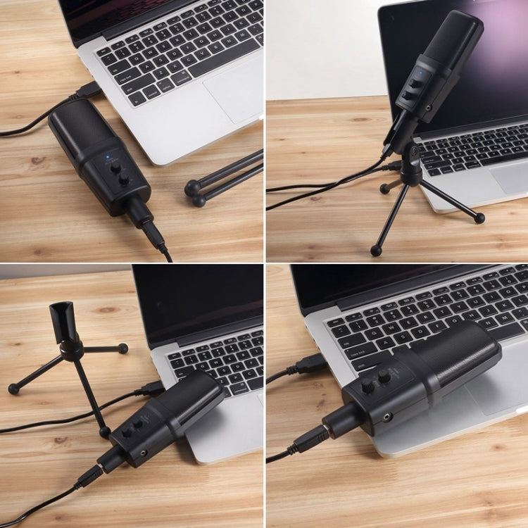 Yanmai SF-970 Microphone thu âm tụ điện chuyên nghiệp kèm giá đỡ tripod & cáp USB, Dài cáp: 1.8m