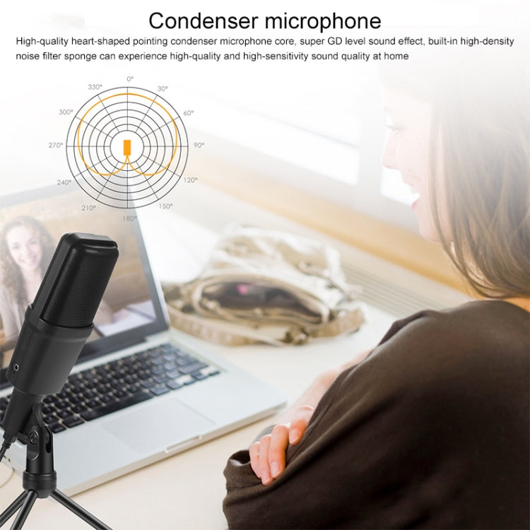 Yanmai SF-970 Microphone thu âm tụ điện chuyên nghiệp kèm giá đỡ tripod & cáp USB, Dài cáp: 1.8m