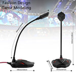 Microphone chơi game cảm ứng G55 có đèn báo LED