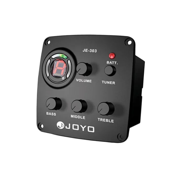 Bộ thu âm đàn guitar JOYO JE-303 với EQ 3 băng tần, Preamp, Tuner và chức năng chỉnh dây, JE-303