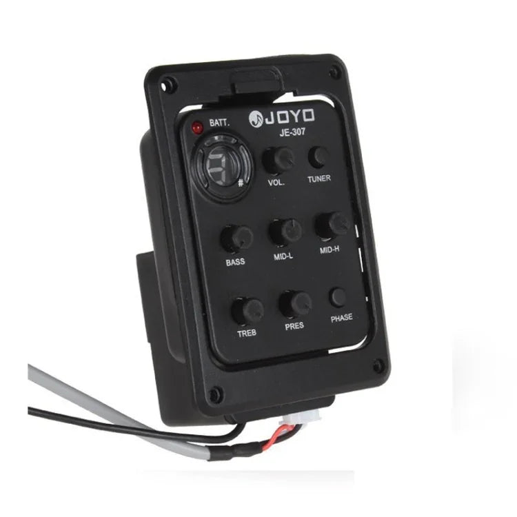 Bộ thu âm guitar JOYO JE-307 EQ 5 băng tần EQ guitar dân ca EQ guitar thùng Pickup Preamp Tuner kỹ thuật số điện tử, JE-307