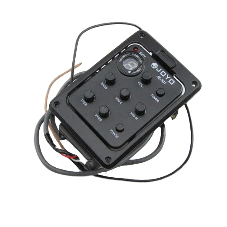 Bộ thu âm guitar JOYO JE-307 EQ 5 băng tần EQ guitar dân ca EQ guitar thùng Pickup Preamp Tuner kỹ thuật số điện tử, JE-307