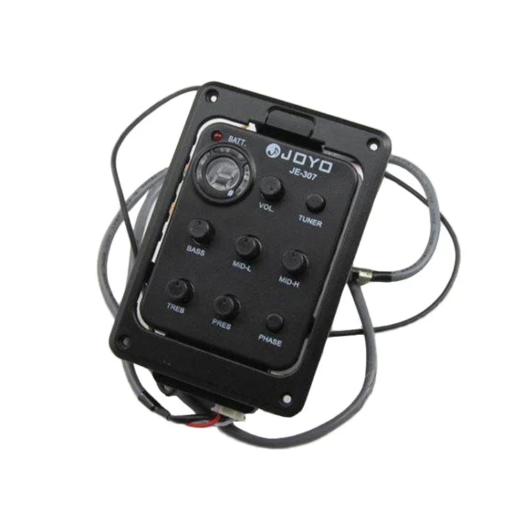 Bộ thu âm guitar JOYO JE-307 EQ 5 băng tần EQ guitar dân ca EQ guitar thùng Pickup Preamp Tuner kỹ thuật số điện tử, JE-307