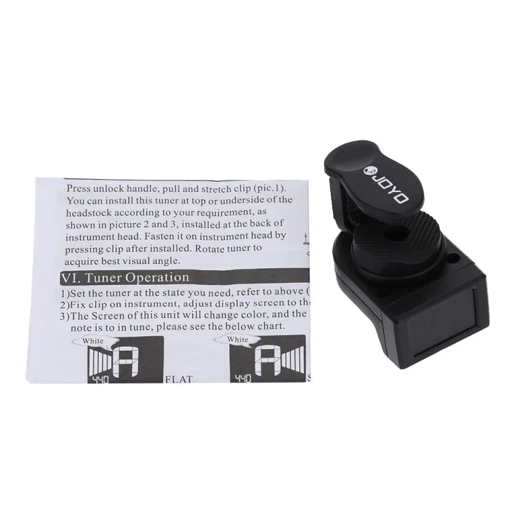 Bộ chỉnh âm kỹ thuật số mini JOYO JT-306 màn hình LCD kẹp cho Đàn guitar điện Acoustic, Đàn bass, Đàn vi-ô-lông, Ukulele, JT-306