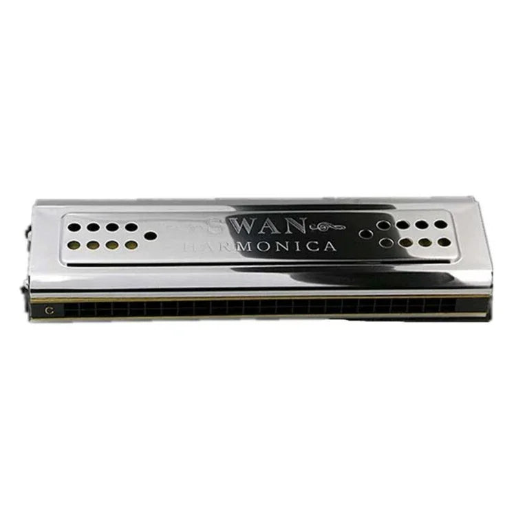 Harmonika đa âm 24 lỗ hai mặt Swan SW24-12A dành cho người mới bắt đầu, người lớn và trẻ em biểu diễn, SW24-12A harmonika đa âm 24 lỗ