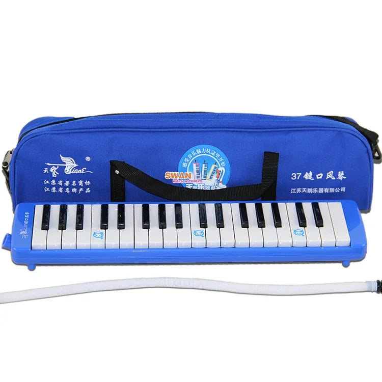 Đàn melodica phím 37 Swan SW37J dành cho trẻ em, học sinh mới bắt đầu, nhạc cụ, Harmonika đa âm 37 phím SW37J