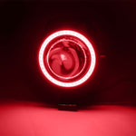 U7 10W 1000LM CREE LED Life Waterproof Headlamp Light with Angel Eyes Light for Motorcycle / SUV, DC 12V, U7 10W 1000LM Red Light, U7 10W 1000LM Blue Light