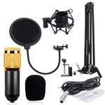 Bộ micro kim loại cao cấp BM-800 chuyên dùng cho hát K-Song mạng, Bộ BM800 Đen, Bộ BM800 Hồng, Bộ BM800 Xanh, Bộ BM800 Trắng