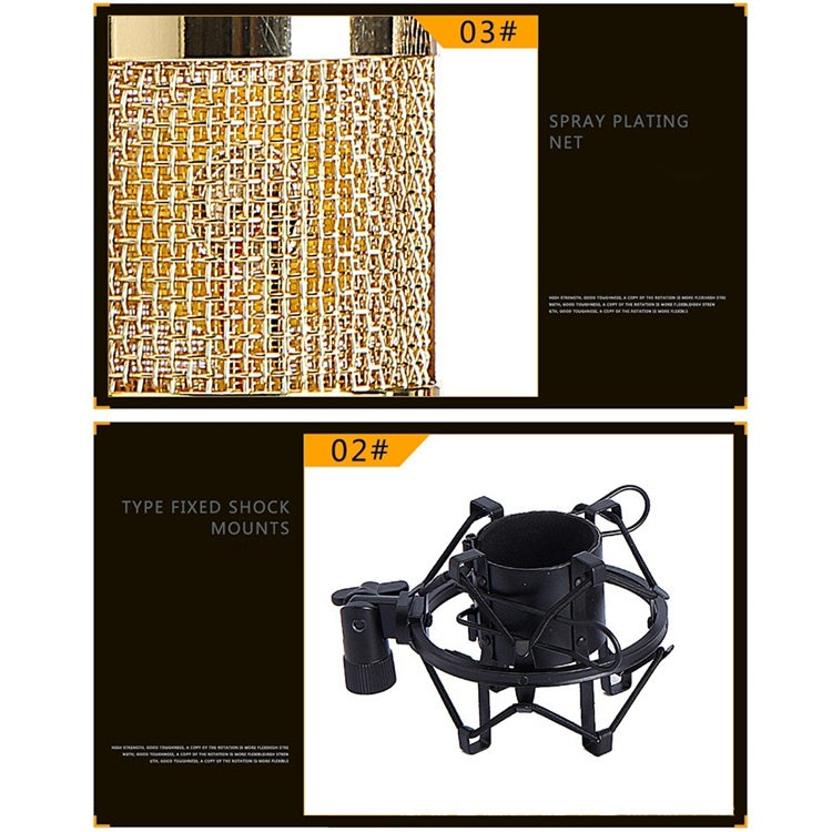 Bộ micro kim loại cao cấp BM-800 chuyên dùng cho hát K-Song mạng, Bộ BM800 Đen, Bộ BM800 Hồng, Bộ BM800 Xanh, Bộ BM800 Trắng