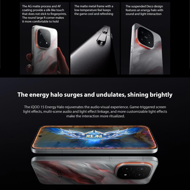 vivo iQOO 15, 12GB+256GB, 6.85 inch Android 16 OriginOS 6 Snapdragon 8 Elite Gen 5 Octa Core, OTG, NFC, Mạng: 5G, Hỗ trợ Google Play, 12GB+256GB